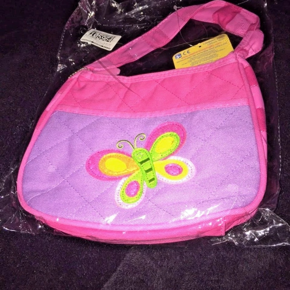 Stephen Joseph Pink Butterfly Purse